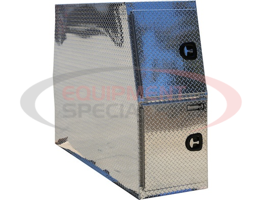 (Buyers) [BP855924] 59x24x85 Inch Flat Floor Diamond Tread Aluminum Backpack Truck Box