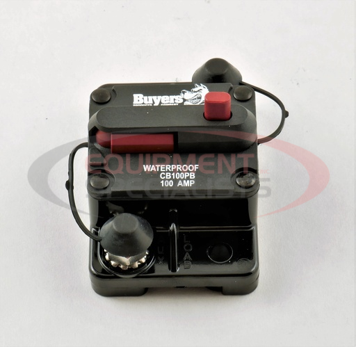 (Buyers) [CB100PB] 100 Amp Circuit Breaker With Manual Push-to-Trip Reset