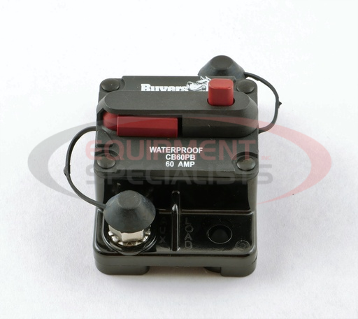 (Buyers) [CB60PB] 60 Amp Circuit Breaker With Manual Push-to-Trip Reset