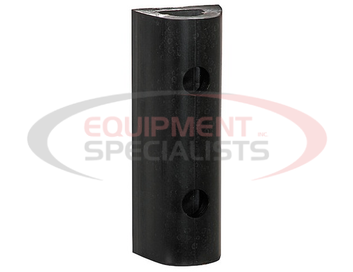 (Buyers) [D210] Extruded Rubber D-Shaped Bumper with 2 Holes - 2-1/8 x 1-7/8 x 10 Inch Long