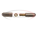 Steel Weld-On Bullet Hinge with Brass Pin and Brass Bushing - 0.61 x 3.15 Inch