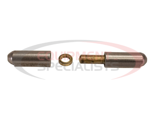 (Buyers) [FBP080] Steel Weld-On Bullet Hinge with Brass Pin and Brass Bushing - 0.61 x 3.15 Inch