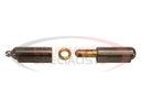 Steel Weld-On Bullet Hinge with Brass Pin/Bushing/Grease Fitting .61 x 3.15 Inch