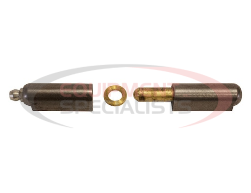 (Buyers) [FBP080GF] Steel Weld-On Bullet Hinge with Brass Pin/Bushing/Grease Fitting .61 x 3.15 Inch