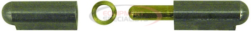 (Buyers) [FBP100] Steel Weld-On Bullet Hinge with Brass Pin and Brass Bushing - 0.77 x 3.94 Inch