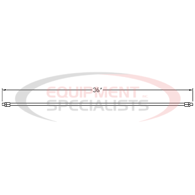 (Boss) [HYD01627] HOSE, 1/4X36, 1/4MPX1/4MP