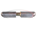 Steel Weld-On Bullet Hinge with Steel Pin and Brass Bushing - 0.77 x 3.94 Inch