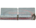 Steel Weld-On Butt Hinge with 1/2 Stainless Pin - 1.25 x 4 Inch-Zinc Plated-LH