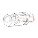 FITTING, STRT SWVL, 3/8MP X 3/8FPS