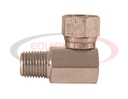 3/8-18 INCH NPSM FEMALE PIPE SWIVEL TO 1/4-18 INCH MALE PIPE THREAD 90° ELBOW