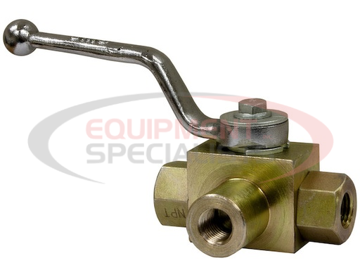 (Buyers) [HBV3W100] 1 Inch NPTF 3-Port High Pressure Ball Valve