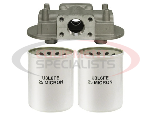 (Buyers) [HFA42515] 90 GPM Return Line Filter Assembly 1-1/2 Inch NPT/25 Micron/15 PSI Bypass