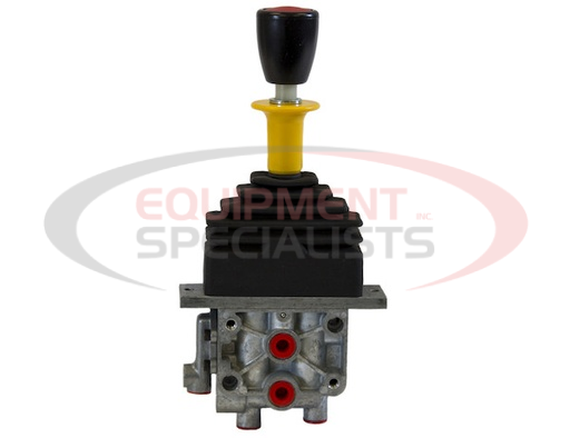 (Buyers) [K70DF] Single Lever Air Control Valve - 4-way Hoist with Feather Down, PTO Output Function with Automatic Kickout on Lower, Spring Center