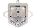 6-Inch Stainless Steel Single- Point T-Handle Latch with key cylinder, gasket and keys