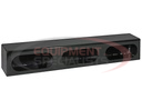 Triple Oval Light Box Black Powder Coated Steel