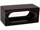 Single Oval Both Front And Back Light Box Black Powder Coated Steel