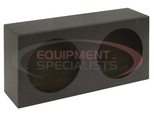 (Buyers) [LB6123] Dual Round Light Box Black Powder Coated Steel