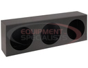 Triple Round Light Box Stainless Steel