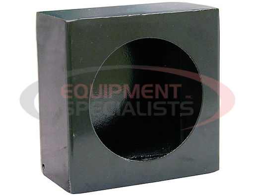 (Buyers) [LB663SL] Single Round Light Box Black Powder Coated Steel With Side Light