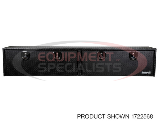 (Buyers) [1722556] 16x13x88 Textured Matte Black Diamond Tread Aluminum Topsider Truck Box