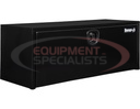 18x18x36 Inch Black Steel Underbody Truck Box with Built-In Shelf - 3-point Latch