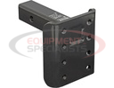 2 Inch Pintle Hitch Mounting Plate - 3 Position, 9 Inch Shank