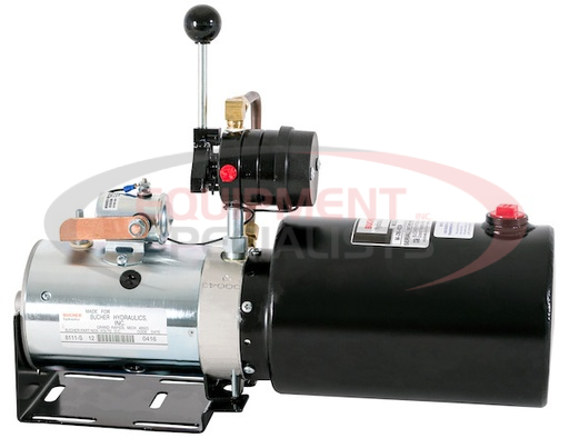 (Buyers) [PU310] 4-Way DC Power Unit-Manual Controls Horizontal 1.00 Gallon Reservoir