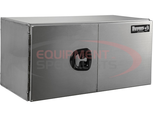 (Buyers) [1705395] 18x18x18 Inch Pro Series Smooth Aluminum Underbody Truck Box - Single Barn Door, Compression Latch