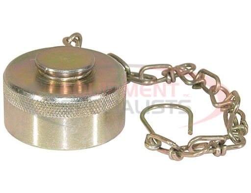 (Buyers) [QDDC241] Steel Dust Cap With Chain For 1-1/2 Inch NPT Coupler