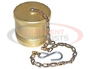 Steel Dust Plug With Chain For 3/4 Inch NPT Coupler