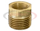 Brass Reducer Bushing - 3/8 to 1/4 Inch