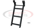 3-Rung Black Retractable Truck Steps with Nonslip Tread - 17.38 x 35 Inch