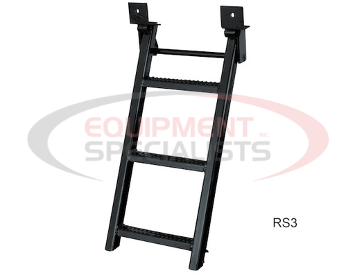 (Buyers) [RS3SS] 3-Rung Stainless Retractable Truck Steps with Nonslip Tread - 17.38 x 35 Inch