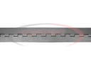 STEEL CONTINUOUS HINGE .120 X 72 INCH LONG WITH 3/8 PIN AND 2.5 OPEN WIDTH