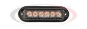 GHOST® Single Surface Mount Light, 10-30v - Black Housing, Solid Color - Amber LEDs