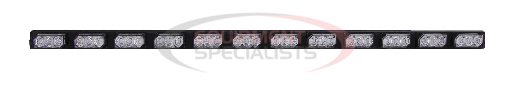 (Sound Off Signal) [EL3PD08A00A] UltraLITE Plus 8 Module Exterior LED Lightbar w/ 2 Universal L-Brackets (7 HOLES) &amp; 14 ft cable - Amber