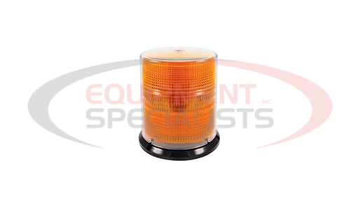 (Sound Off Signal) [ELB42BCH0AA] 4200 Series LED Beacon, 10-30v, SAE J845 Class 1 - Flat/Pipe Mount, 4" Amber Dome/ Amber LEDs