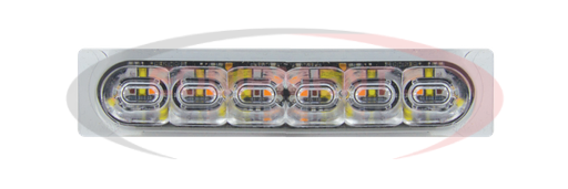 (Sound Off Signal) [EMPS4STS2A] mpower® HD 4" Light, 18" hard wire w/ sync option, SAE Class 1 &amp; CA Title 13, 9-32 Vdc, Clear Lens, Single Color - Amber