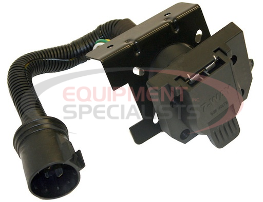 (Buyers) [TC1774P] 7-Way Dual-Plug OEM Trailer Connector with 8 Inch Prewired Cable