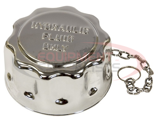(Buyers) [TFA005715L] Chrome Filler-Strainer Breather Cap Assembly With Locking Tab