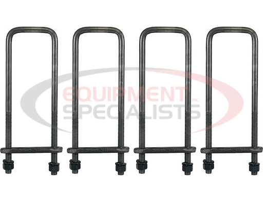 (Buyers) [UB623518] 18 Inch Square Bend 5/8 Inch U-Bolt Kit-4 Sets