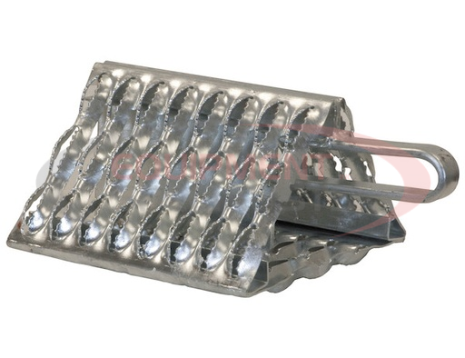 (Buyers) [WC091060] Galvanized Serrated Wheel Chock with Handle 9x10x6 Inch
