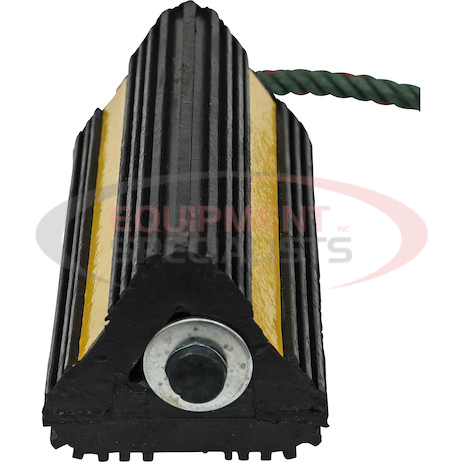 (Buyers) [WC24483] Rubber Wheel Chock Set 4x4x8 Inch with 3 Foot Rope