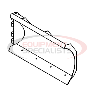 (Boss Products) [BAL00800-01] BLADE HALF, RTII, LEFT (9'2) [WELD] [RED]