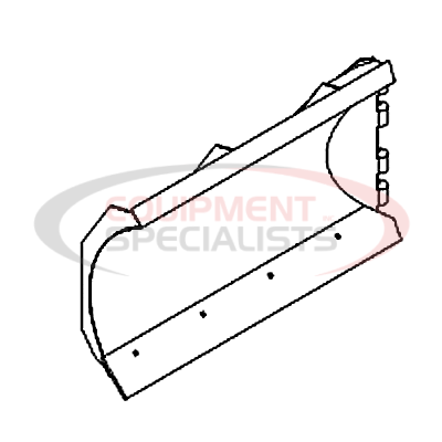 (Boss Products) [BAR00200-01] BLADE HALF, RTII, RIGHT (7'6) [WELD] [RED]
