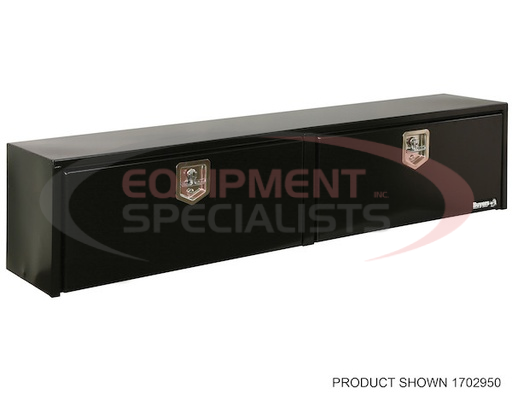 (Buyers) [1702990] 18x16x88 Inch Black Steel Topsider Truck Box