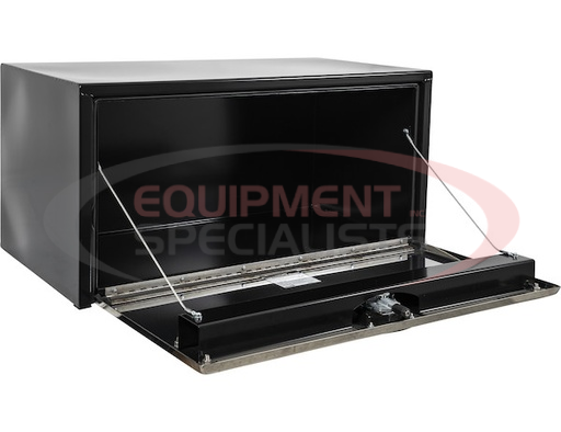 (Buyers) [1704700] 24X24X24 Inch Black Steel Truck Box With Stainless Steel Door
