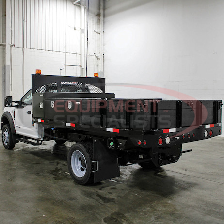 (Buyers) [BP242486B] 24x24x86 Inch Black Steel Straight Side Tunnel Truck Tool Box with Shelf