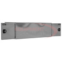 24x24x96 Inch Diamond Tread Aluminum Straight Side Tunnel Truck Tool Box with Shelf