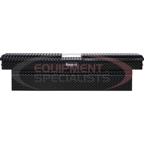 (Buyers) [1720420] 18x27x71 Inch Gloss Black Diamond Tread Aluminum Gull Wing Truck Box